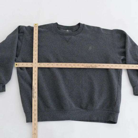 Vintage Starter Graphite Gray Crew Neck Sweater Size Large - Picture 4 of 10